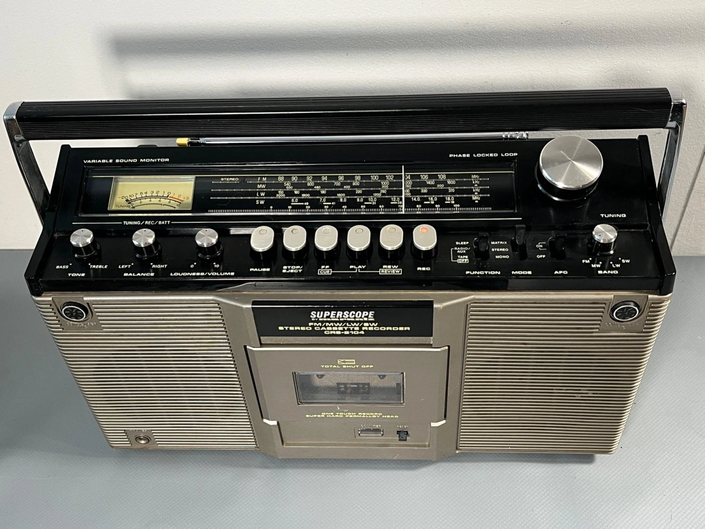 Marantz CRS-2104 Boombox Radio Cassette Superscope