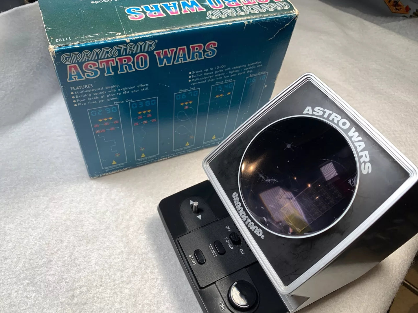 Astro Wars Grandstand Handheld Game with Box & Instructions