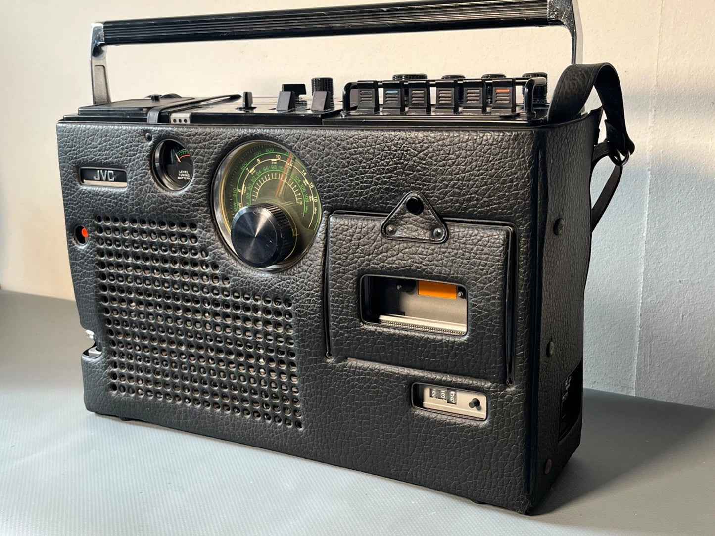 JVC 3060 Radio Cassette TV Boombox with Case & Hood