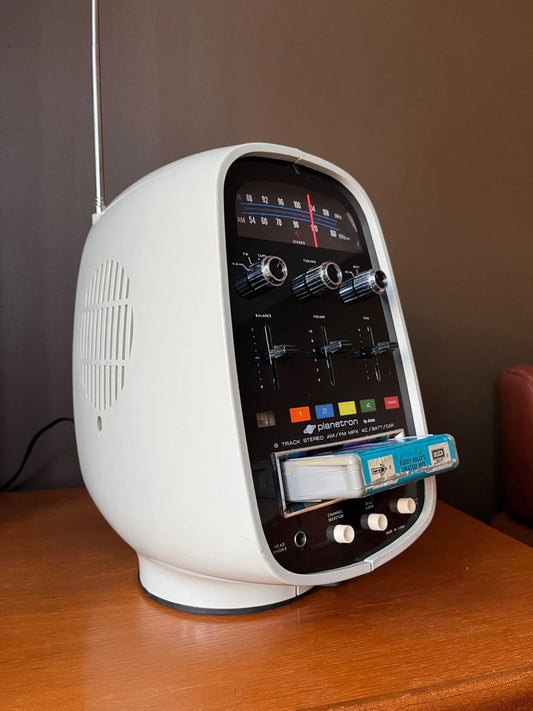 Planetron by Jones 8 Track Stereo Tape Player AM/FM Phono