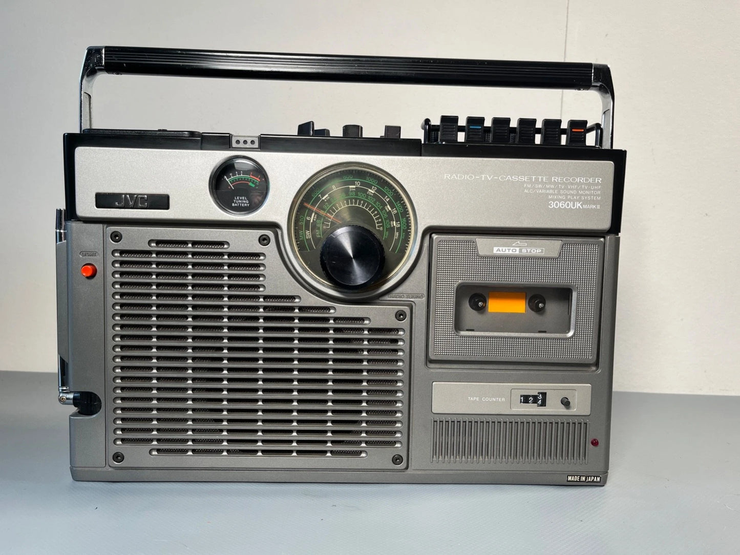 JVC 3060 Radio Cassette TV Boombox with Case & Hood