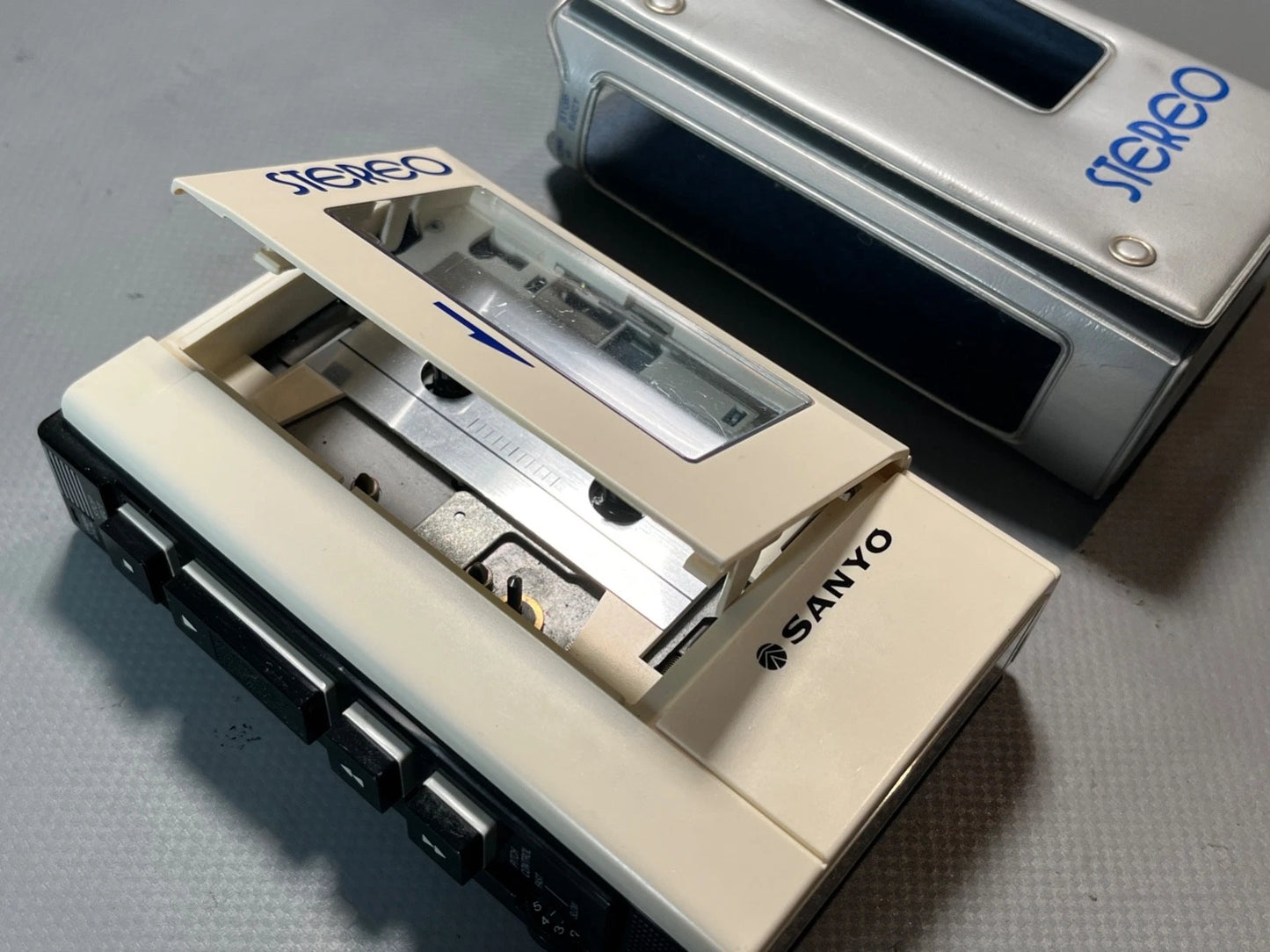Sanyo M4430 NEW BELTS. Serviced & Working Vintage Cassette Walkman. With Case