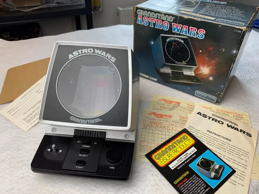 Astro Wars Grandstand Tabletop VFD Game Boxed with Instructions