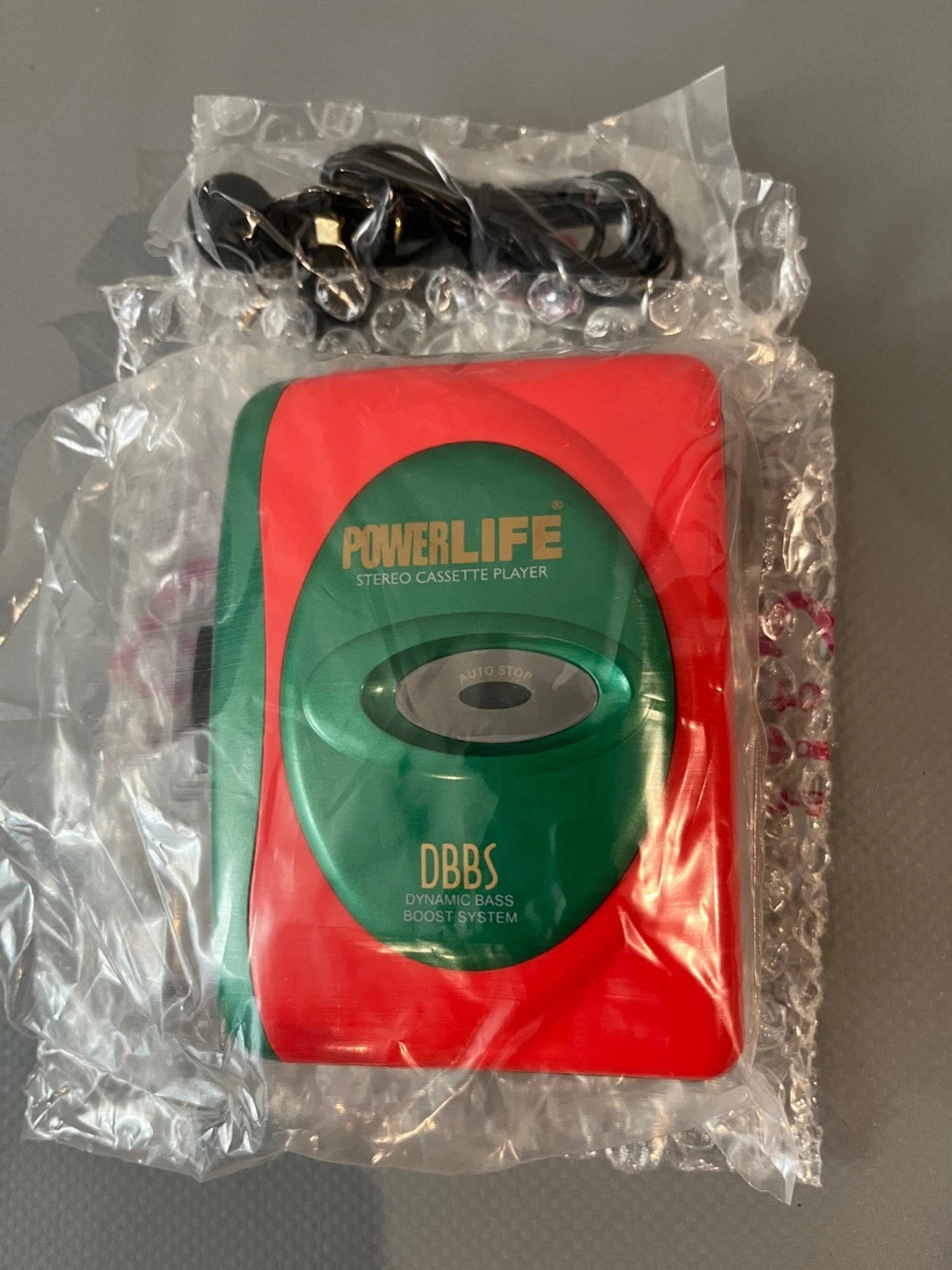 Powerlife Cassette Player Personal Stereo Walkman with Earbuds. Brand New. Bass Boost