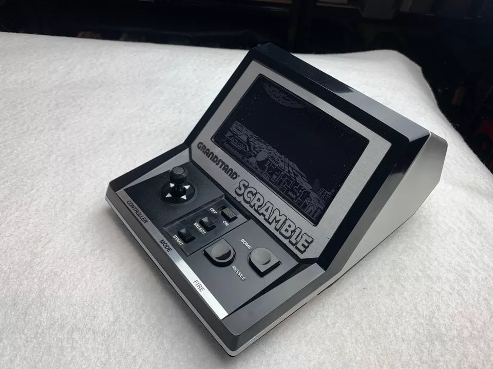 Scramble Grandstand Tabletop VFD Electronic Game with Box & Instructions etc.