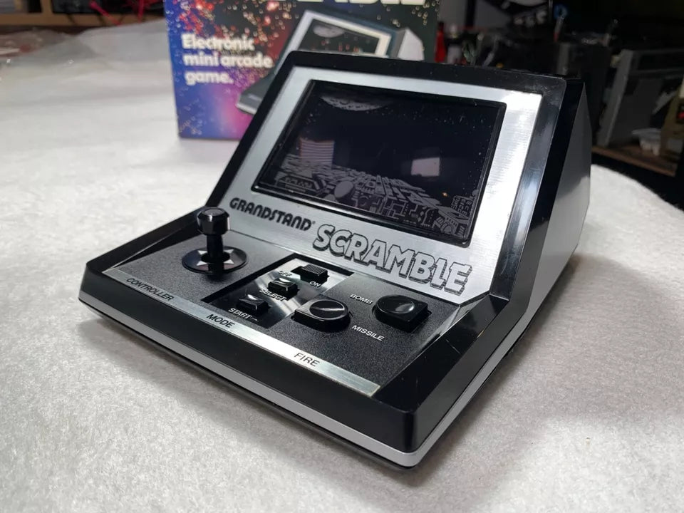 Scramble Grandstand Tabletop VFD Electronic Game with Box & Instructions