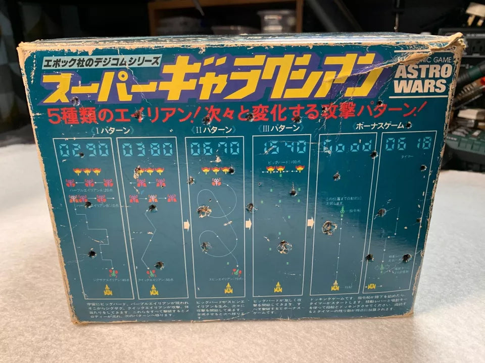 Astro Wars Grandstand Epoch Tabletop VFD Game Rare Japanese Box