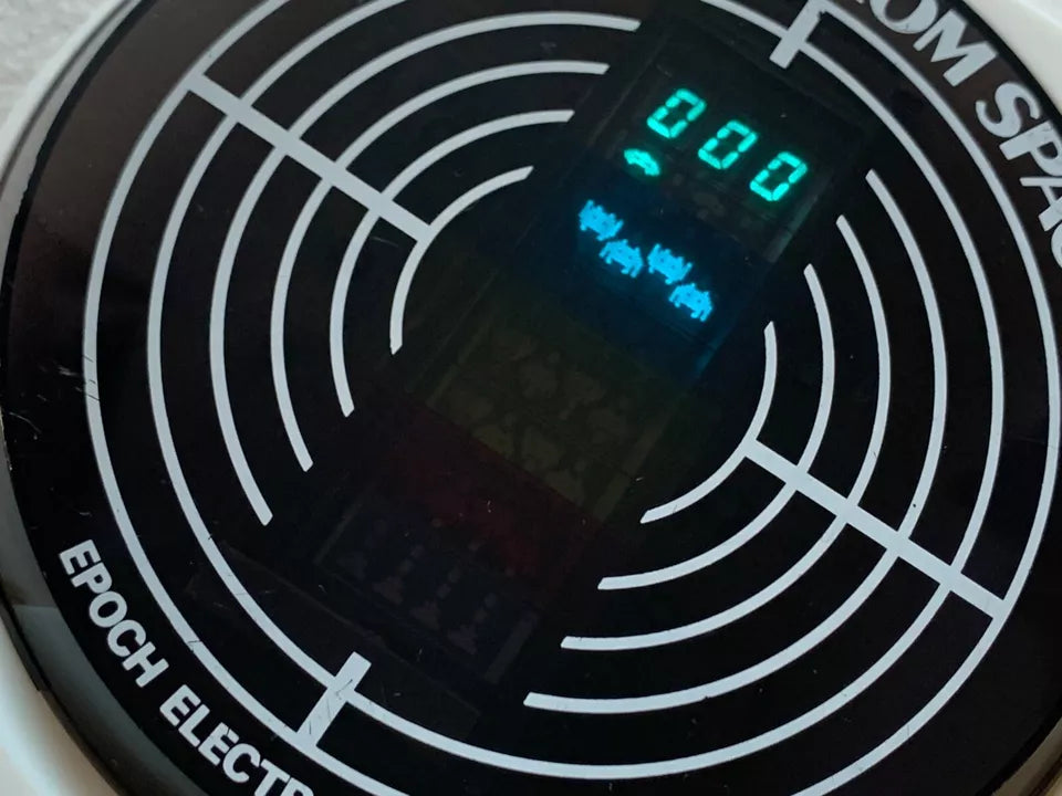 Invader From Space Grandstand VFD Handheld Electronic Game and Instructions