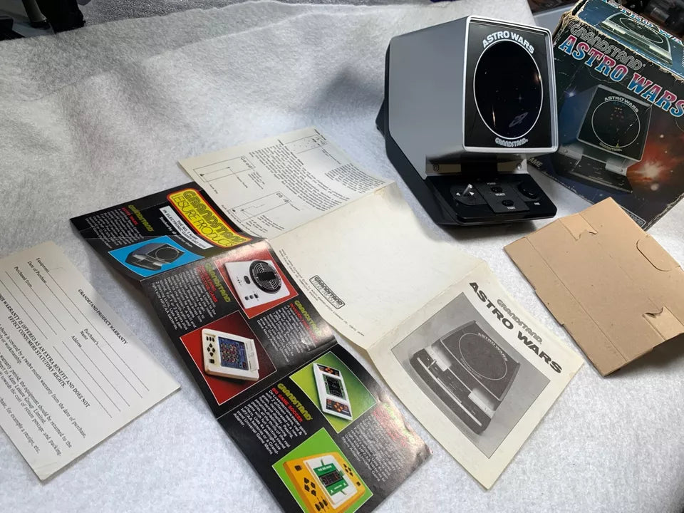 Astro Wars Grandstand Tabletop VFD Game Boxed with Instructions
