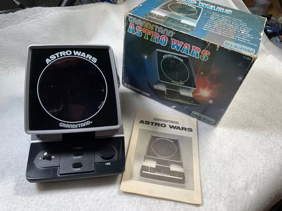 Astro Wars Grandstand Tabletop VFD Game Boxed with Instructions