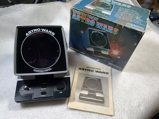 Astro Wars Grandstand Tabletop VFD Game Boxed with Instructions