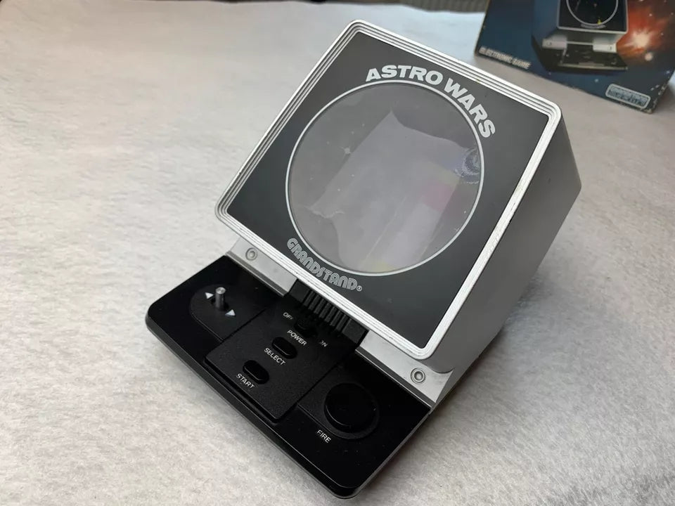 Astro Wars Grandstand Tabletop VFD Game Boxed with Instructions