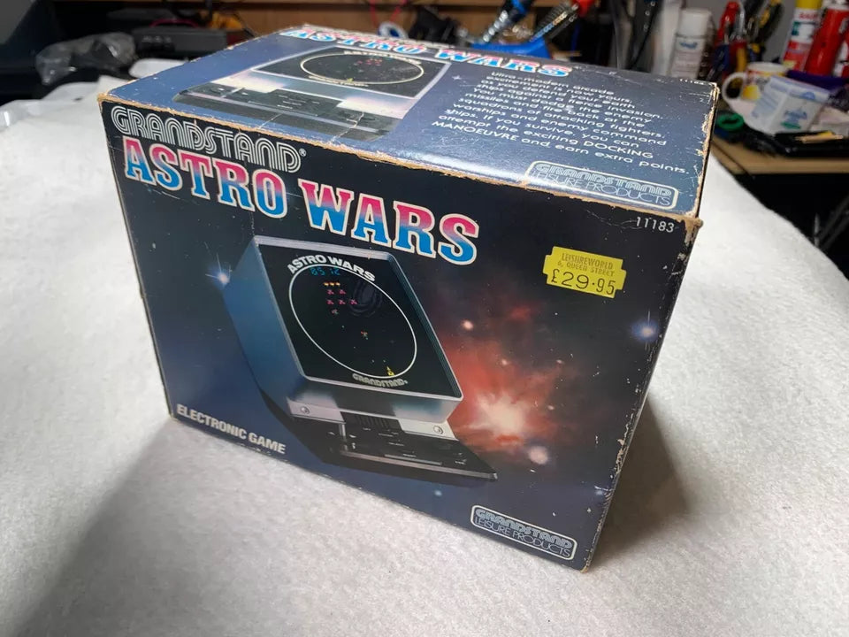 Astro Wars Grandstand Tabletop VFD Game Boxed with Instructions