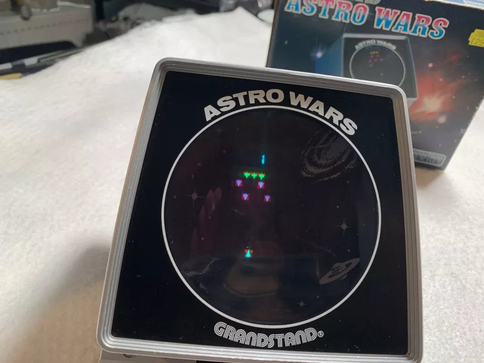 Astro Wars Grandstand Tabletop VFD Game Boxed with Instructions