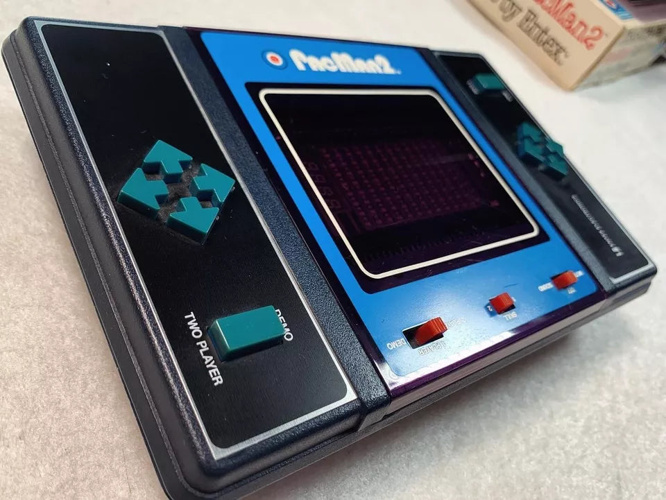 Pacman 2 Entex VFD Handheld Electronic Game Boxed
