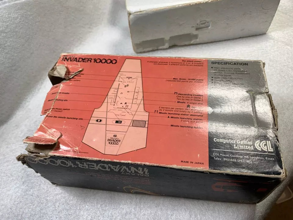 Galaxy Invader 10000 CGL VFD Handheld Electronic Game Boxed